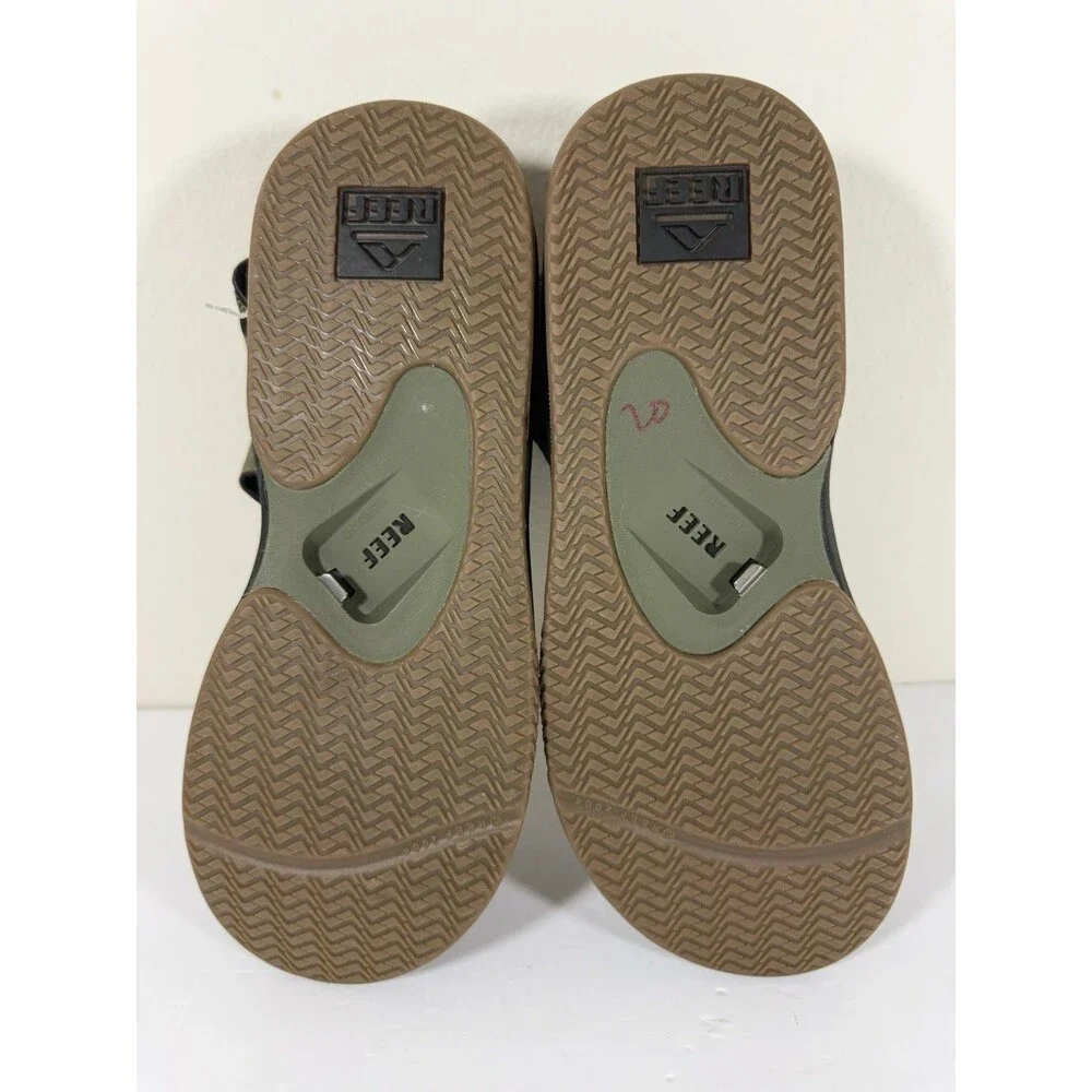Reef Fanning Baja Bottle Opener Strap Sandals Mens 12 EU 45 Green NEW